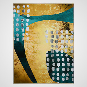 Интерьерное Панно "Gold Abstraction" 80х60 см.